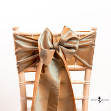 Load image into Gallery viewer, Two Tone Silver Taffeta Sashes (Gold/Silver Edge)