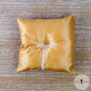 Gold Wedding Ring Cushion