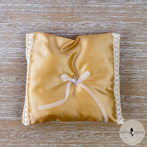 Gold Wedding Ring Cushion