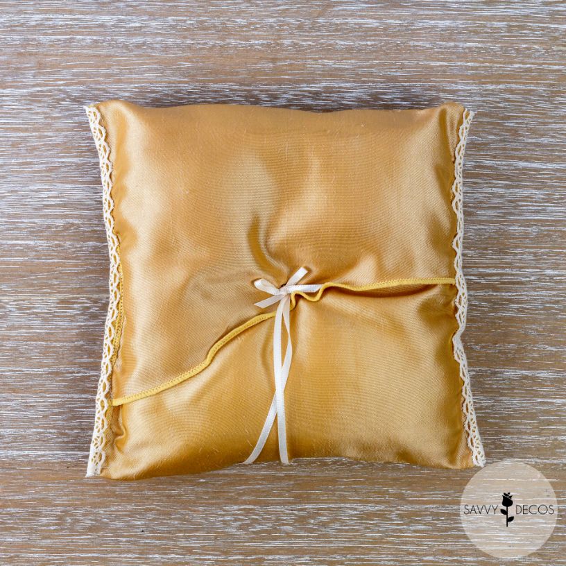 Gold Wedding Ring Cushion