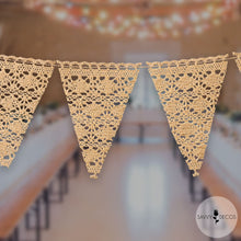 Load image into Gallery viewer, Ivory Lace Bunting
