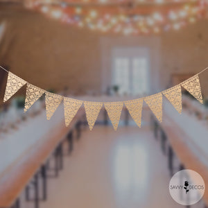 Ivory Lace Bunting