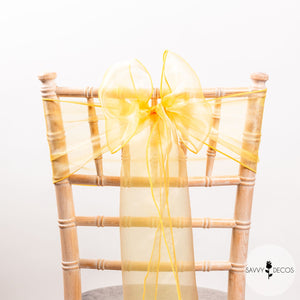 Yellow Classic Organza Sashes