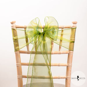 Golden Sage Classic Organza Sashes