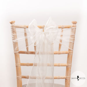 Ivory Classic Organza Sashes