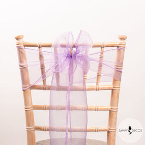 Lavender Sheer Organza Sashes