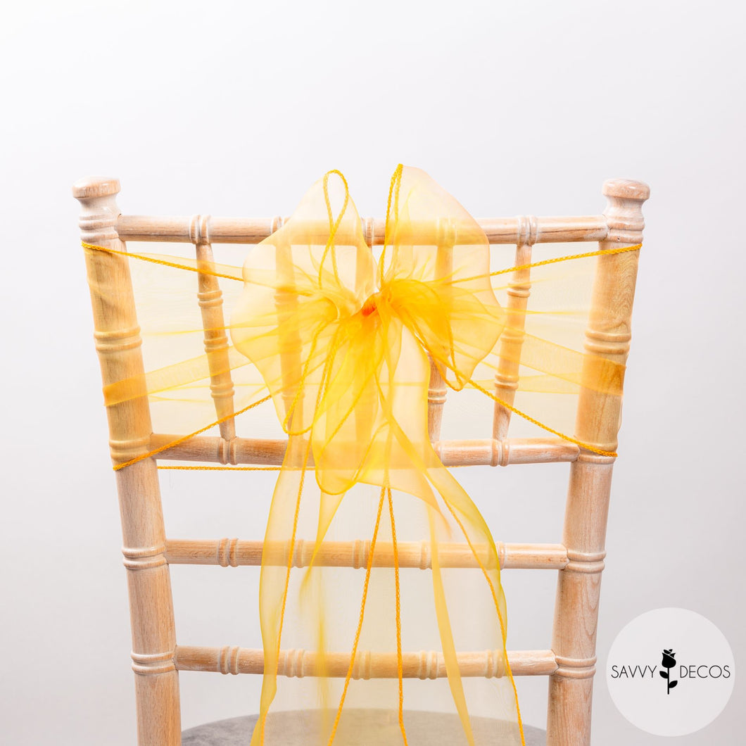 Marigold Sheer Organza Sashes