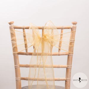 Sand Sheer Organza Sashes