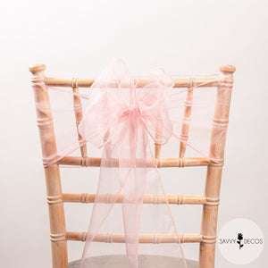 Pink Crystal Organza Sashes