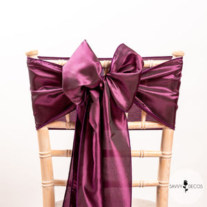 Ultra Plum Taffeta Sashes