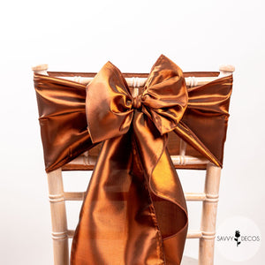 Dark Bronze Taffeta Sashes