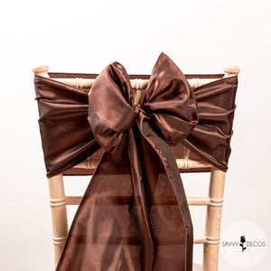 Chocolate Taffeta Sashes