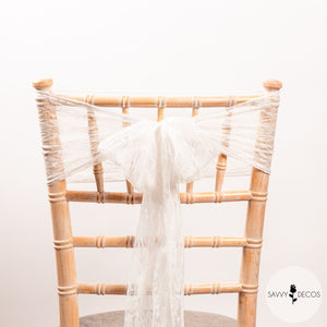 Ivory Lace Sashes