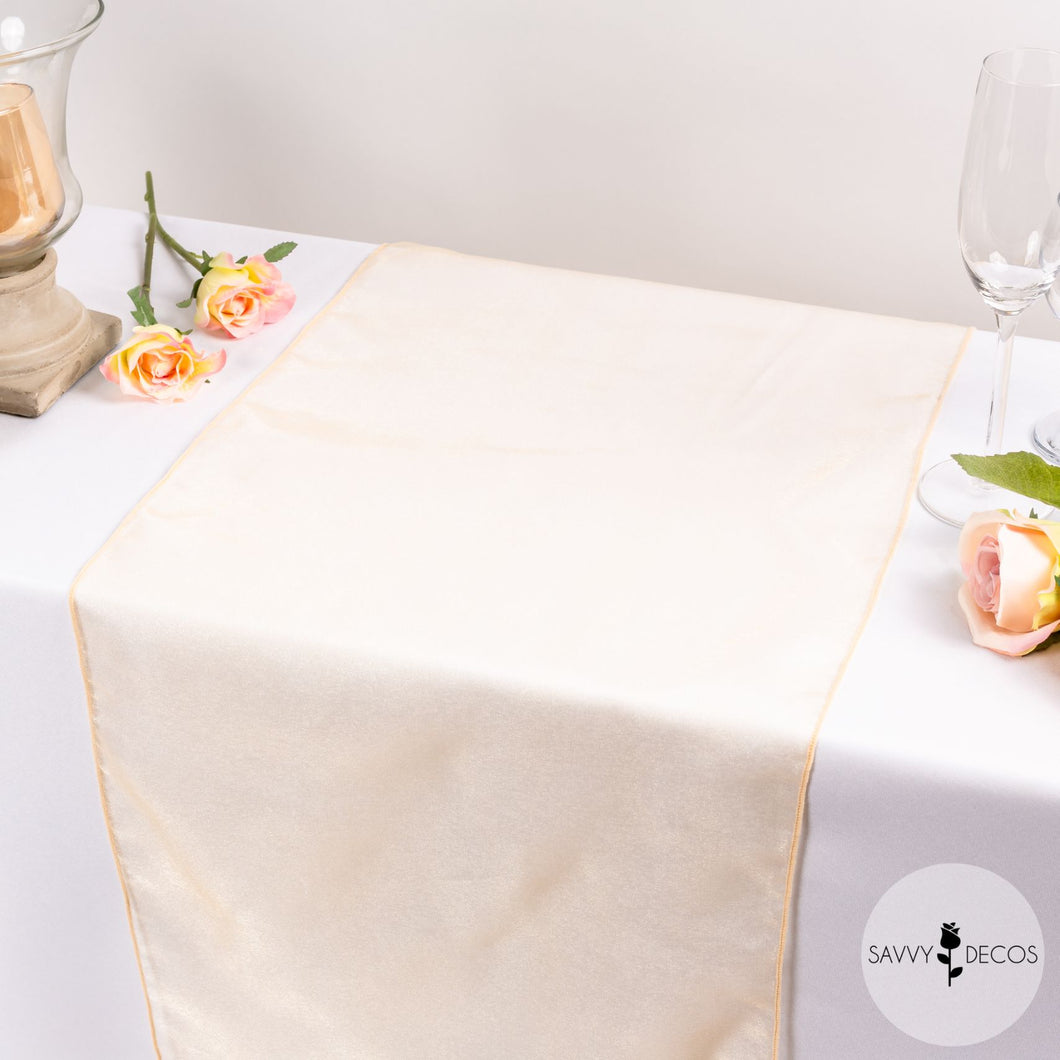 Champagne Classic Organza Table Runners