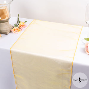 Golden Yellow Classic Organza Table Runners