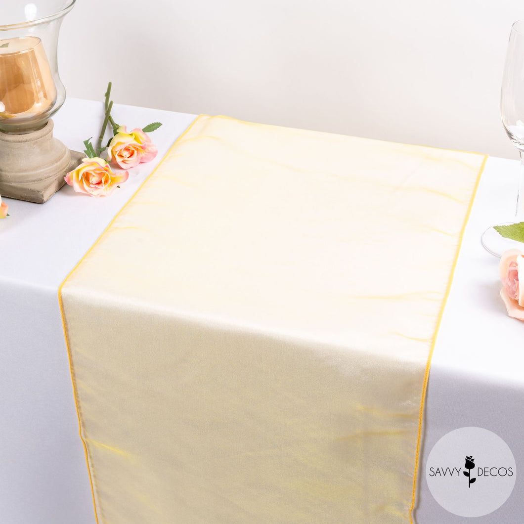 Golden Yellow Classic Organza Table Runners