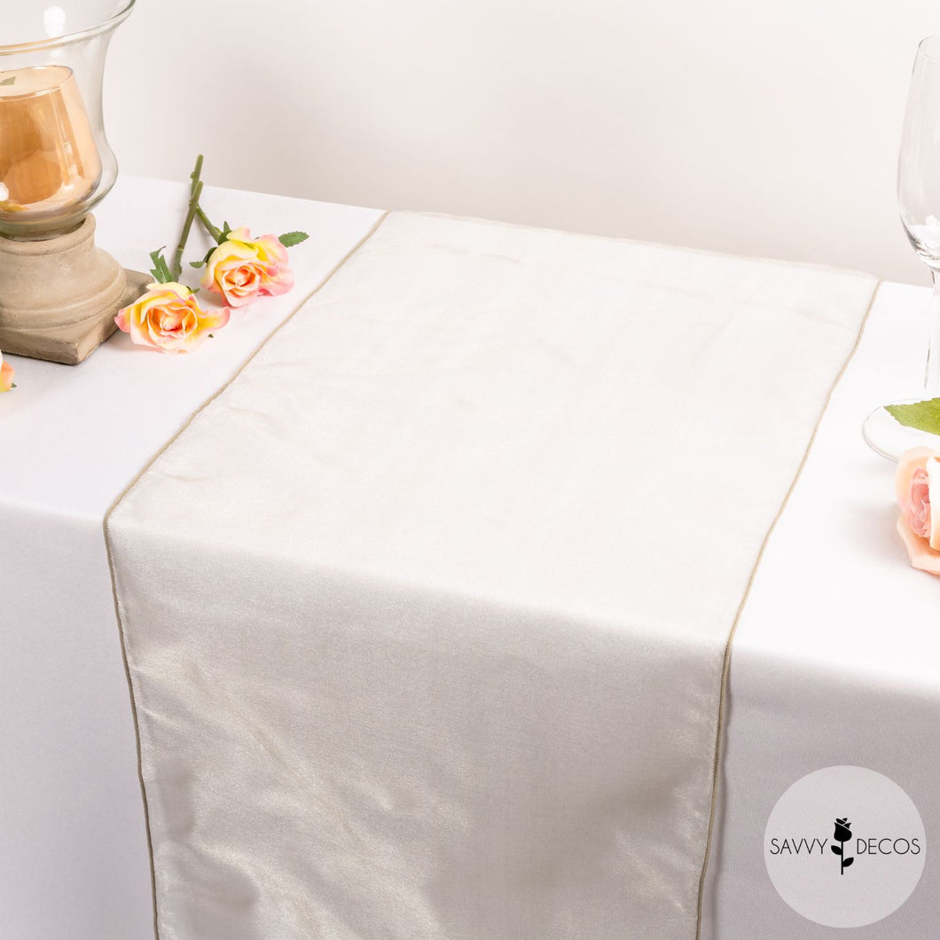 Grey Classic Organza Table Runners