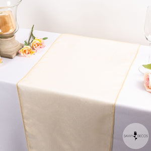 Light Champagne Classic Organza Table Runners