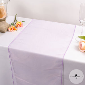 Lilac Sheer Organza Table Runners