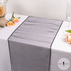 Black Sheer Organza Table Runners