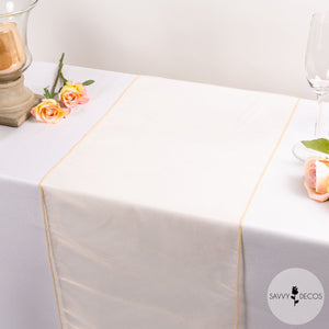 Champagne Sheer Organza Table Runners