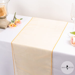 Gold Crystal Organza Table Runners