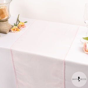 Blush Pink Crystal Organza Table Runners