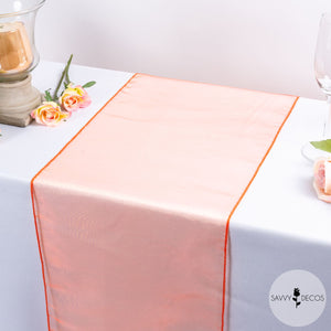 Tangerine Crystal Organza Table Runners