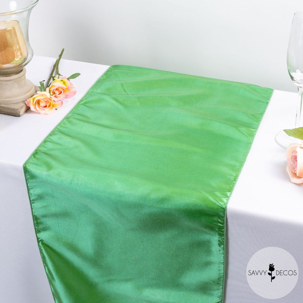 Sage Taffeta Table Runners