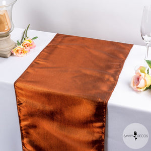 Brown Taffeta Table Runners