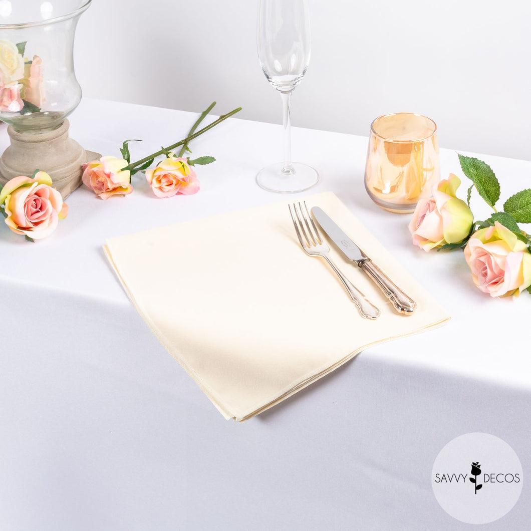 Cream Napkins (Polyester/Cotton)