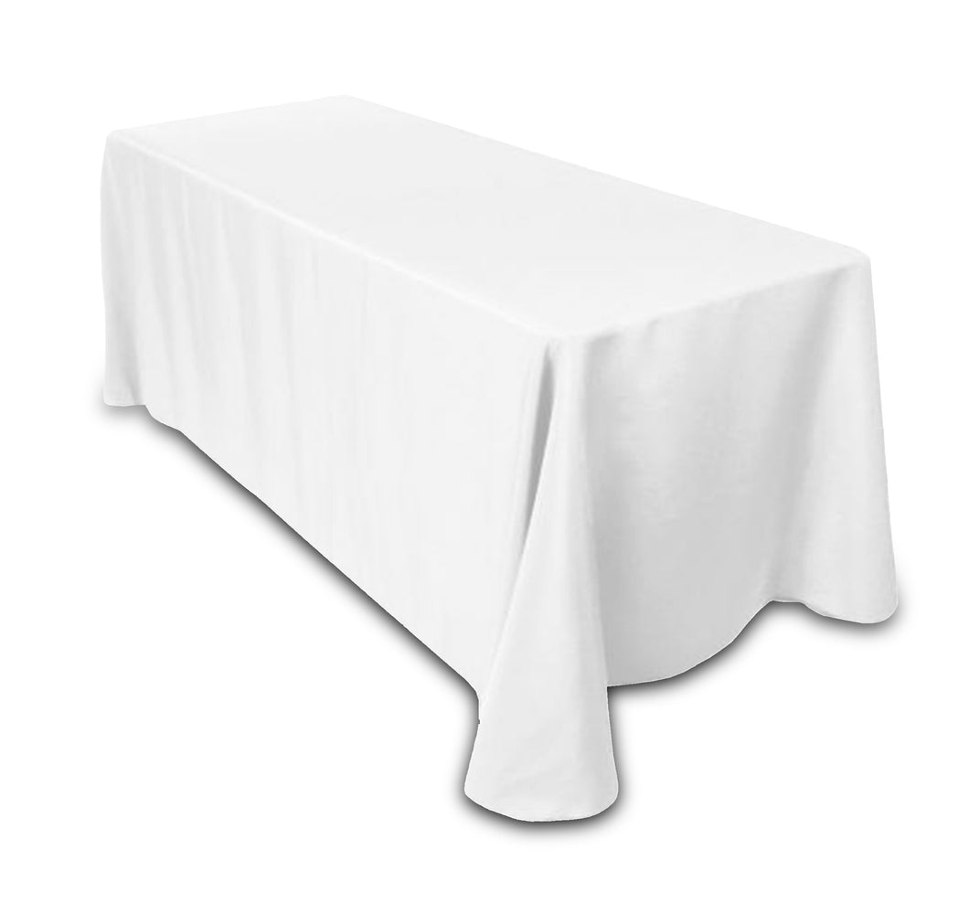 White Rectangle Table Cloths (106