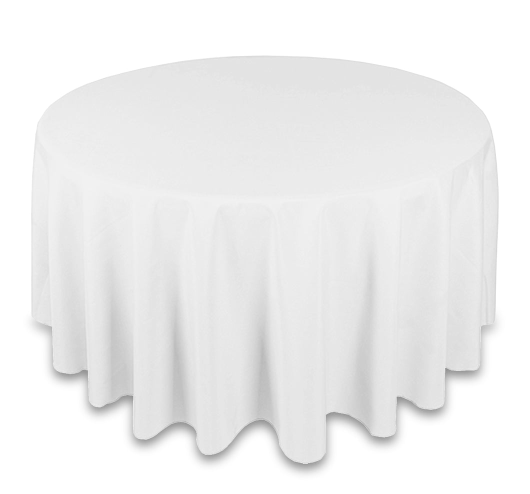 White Round Table Cloths (120