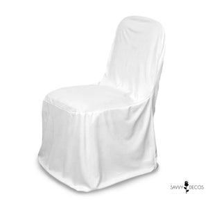 White Scuba, Square Top Chair Cover